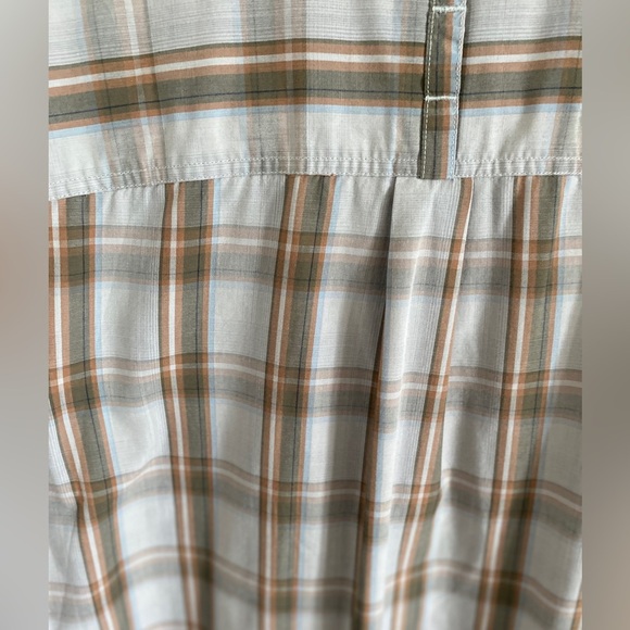 The North Face Men's Brown Plaid Shirt Short Sleeve Button Up Size XXL - Picture 4 of 4